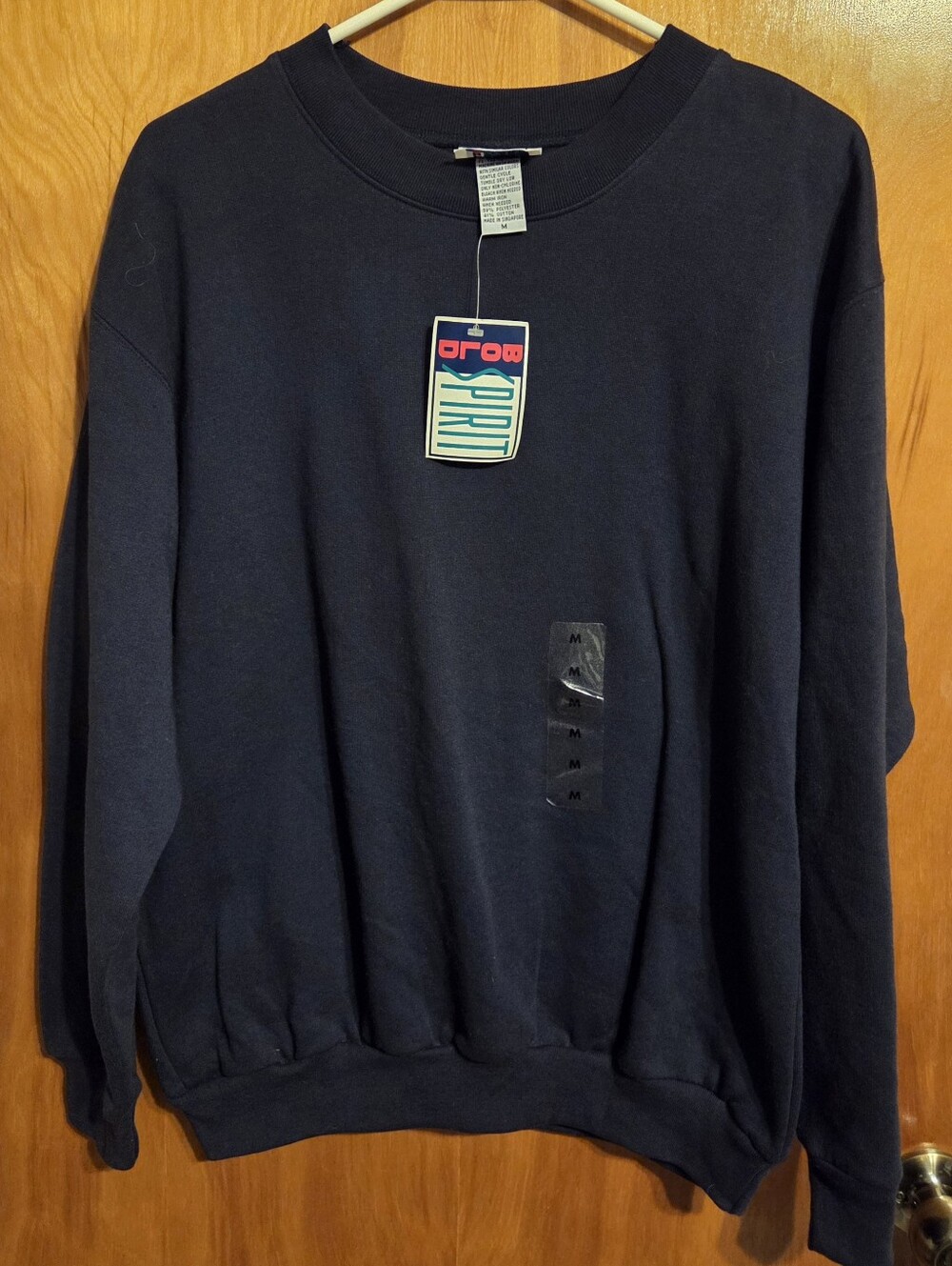 Vintage Bold Spirit Women's Navy Blue Sweatshirt Size M New With Tags